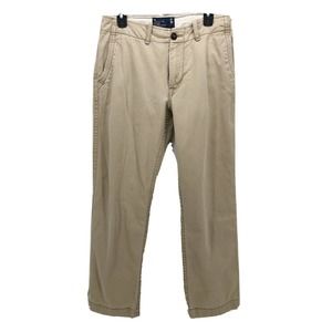 American Eagle Slacks Men's 32x32 Khaki Tan Extreme Flex Slim Casual Chino